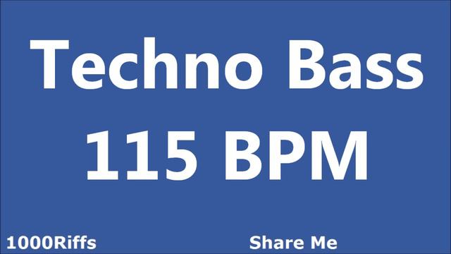 Techno Bass E2 Metronome : 115 BPM смотреть онлайн