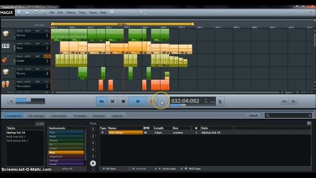 My first hip hop beat using Magix Music maker 2013 смотреть онлайн