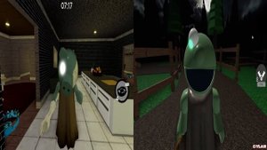 PIGGY ZOMPIGGY VS ZOMBO PUPPET JUMPSCARE ROBLOX