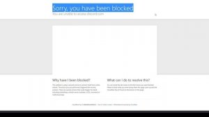 Sorry, you have been blocked. Discord. Ошибка - не пускает в дискорд. Что делать?