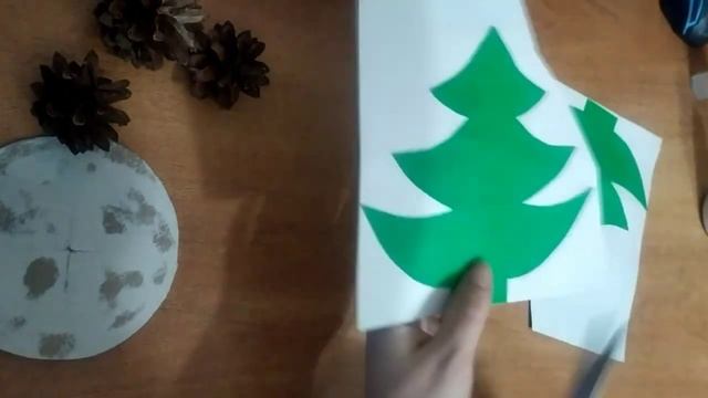 3Д Ёлочка из картона. Поделка к Новому году!