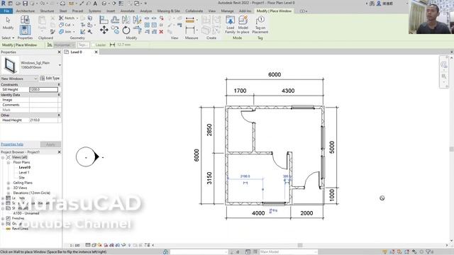 AutoDesk Revit 2022 Basic Floor Plan Tutorial For Beginner