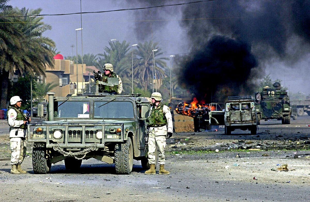 Нападение на ирак. 2003 Год вторжение США В Ирак.