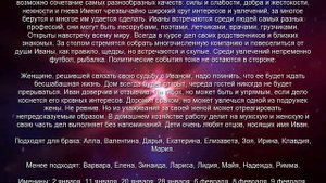 ⚦ ИВАН (ВАНЯ). Значение и Толкование имени