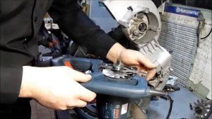 Замена якоря на торцовочной пиле BOSCH GCM 10 MX