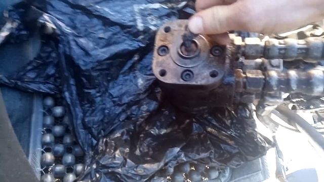 Насос дозатор и гидро цилиндр на самодельный мини погрузчик, обзор, работа, испытание))) смотреть онлайн