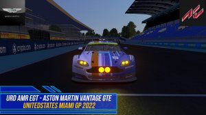 URD AMR EGT 2019 - Aston Martin Vantage GTE - United States Miami GP 2022 | Assetto Corsa.mp4