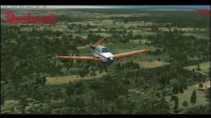 [FSX] Полет по кругу на Beechcraft V35B Bonanza