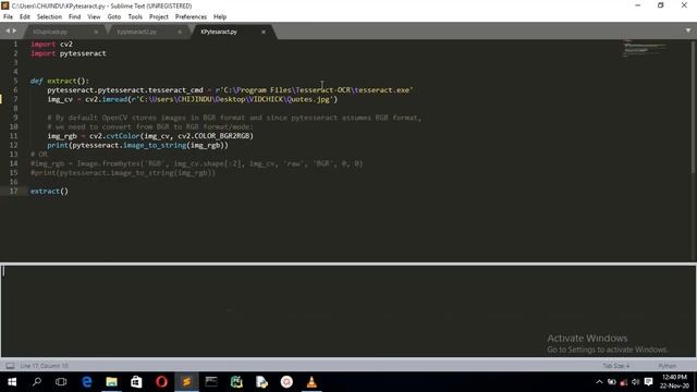 How to extract text from image using Pytesseract in python. смотреть онлайн