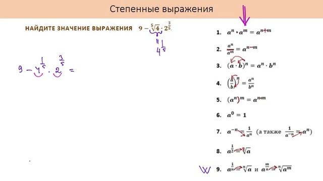 Выражения: Степенные, Логарифмические, Тригонометрические. ЕГЭ, Профиль. Математика для гуманитарие смотреть онлайн