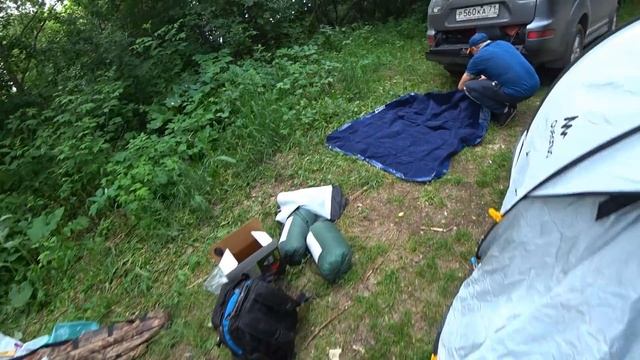 ЕДЕМ НА РЫБАЛКУ С НОЧЕВКОЙ В РЯЗАНИ! РЕКА ОКА! КАТЯ ВЫХОДИТ ИЗ ЗОНЫ КОМФОРТА