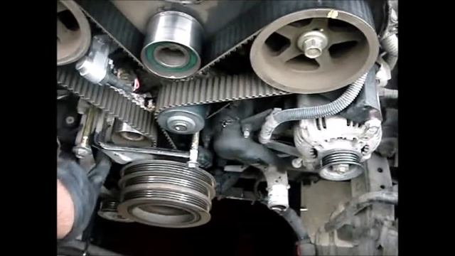 Toyota Timing Belt, Water pump, thermostat replacement on a Toyota 3.4L 5VZ-FE Part 2 смотреть онлайн