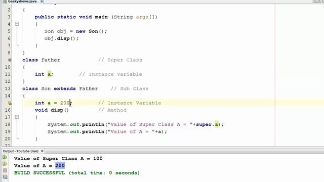 136. super with Instance Variable in Java Programming (Hindi) смотреть онлайн