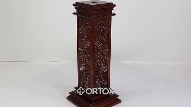 Подставка под хоругвь, крест, икону, резная "Ивановская" прямая темная смотреть онлайн