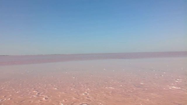 Соленое розовое озеро