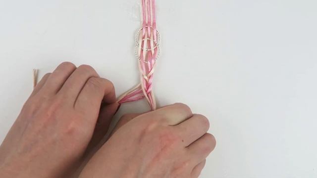 Fishtailbraid Bracelet With Satin Cord -  Diy Tutorial