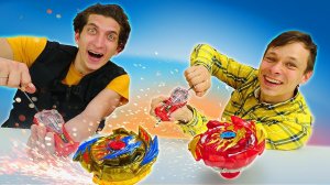 Федор и Артем соревнуются: игровой набор BeyBlade Burst Surge от HASBRO! Видео игры для мальчиков