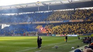 Sydsiden flag tifo før kampen startet i derby vs. FCK 14. april 2019