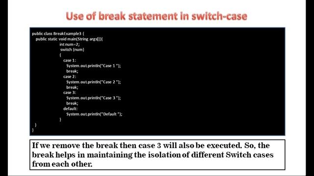 java tutorial 13: break in Java