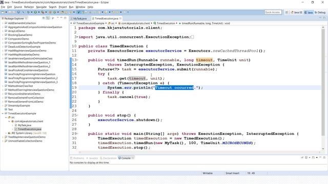 How would you cancel a method execution after time out expires using Java Future ?