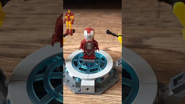 Трансформация (не придумал как ещё это назвать) Железного человека из LEGO костюмы mk 1–mk 85