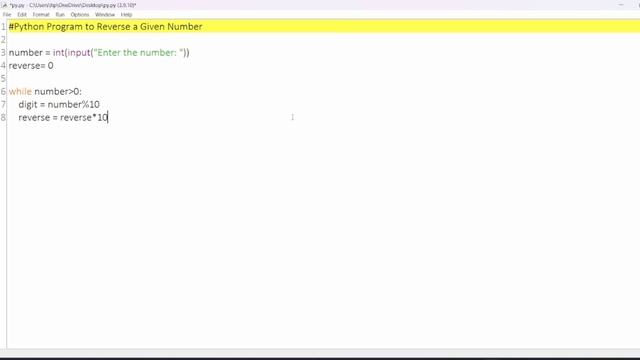 Python Program to Reverse a Given Number смотреть онлайн