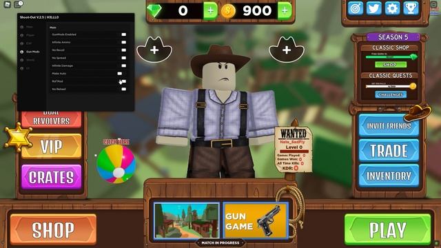 ?FREE CHEATS?ROBLOX?Shoot Out?GUI - GUN MODS & MORE!? смотреть онлайн