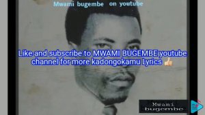 Africa Lyrics by The late Herman Basudde_MWAMIi BUGEMBE YouTube channel for Lyrics