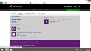 C# Tutorial: 2 - Installing Visual Studio Express 2013 for Windows Desktop