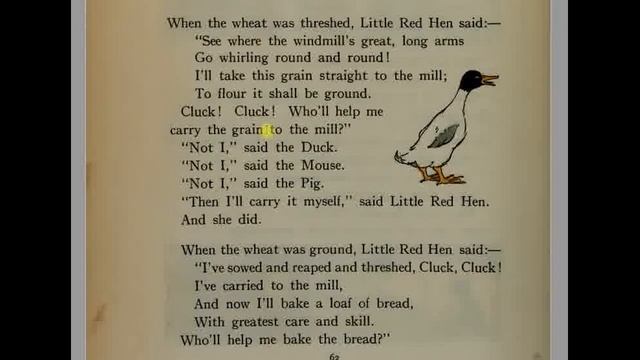 #54. The Little Red Hen and the Grain of Wheat - Маленькая рыжая курочка и зерно пшеницы смотреть онлайн