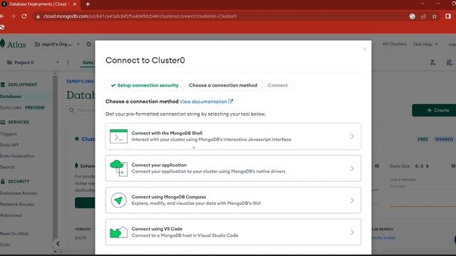 MongoDB Atlas | configuration | Learn the basic | Learn with Esprit