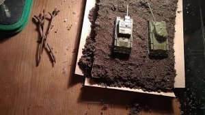 Диорама с советскими танками