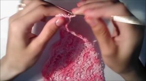 Вязаная косынка для девочки крючком  2 ч