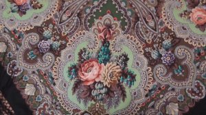 Просто "Сказка" сказочная)) #павловопосадская#шаль#платок#сказка#зеленая#обзор