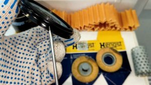 Распил масляного фильтра HENGST H14W32 (China) (Аналог MANN W712/83)