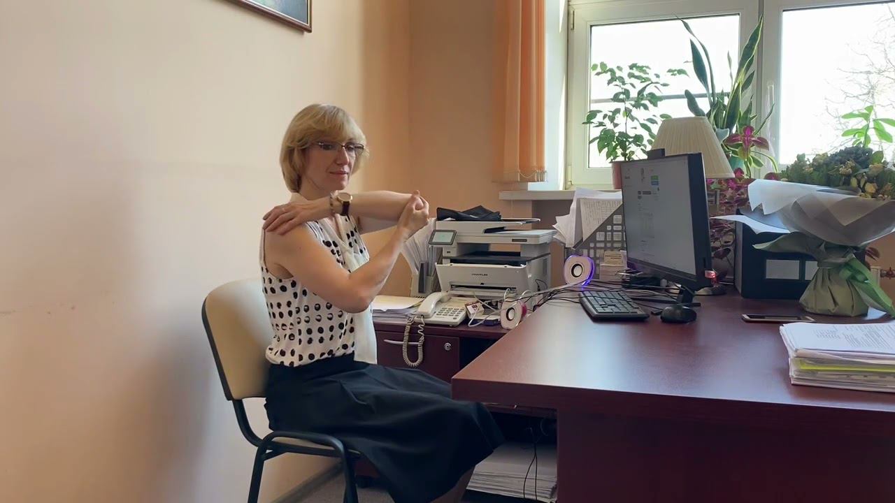 Офисная гимнастка. Комплекс упражнений Гибкий позвоночник