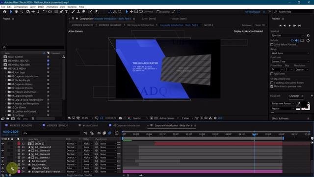 After Effects Композиции редактирование(афтер эффектс)
