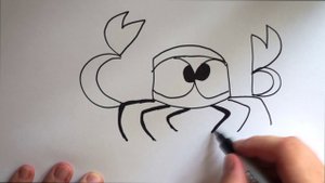 Как из англ слова CRAB нарисовать краба!