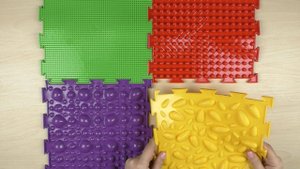 Ортопедический коврик для детей - ортоковрик, набор "Универсал", 8 модулей