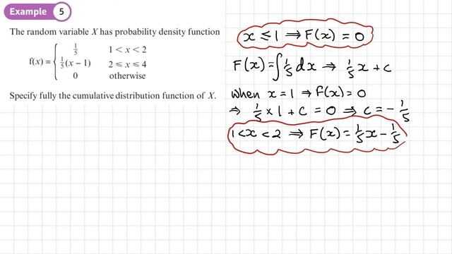 3.2 The cumulative distribution function (FURTHER STATISTICS 2 - Chapter 3:Continuous distributions смотреть онлайн