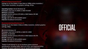 Diablo 4 PC Minimum and Recommended System Requirements Revealed!