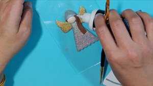 Игрушка на елку из полимерной глины / Ангел из полимерной глины / Новогодний декор