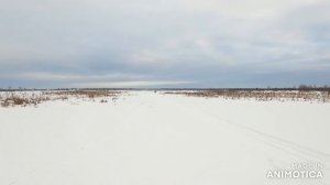 СНЕГОХОД STELS VikiNG 600 ПО ОЗЕРУ Snowmobile STELS VikiNG 600 By the lake