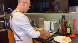 Хрустящие роллы с курицей в лаваше)