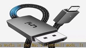 uni USB C to DisplayPort Cable [8K@60Hz, 2K@240Hz], USB Type C to DP 1.4 Cable, [32.4 Gbps, Thunder
