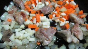 Кукурузная каша с мясом индейки