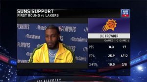 Jae Crowder Talks Hard Foul On LeBron, Postgame Interview - Game 4 | 2021 Playoffs