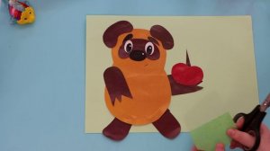 Детские поделки, простые поделки из бумаги, своими руками, в детский сад, в школу, Винни Пух