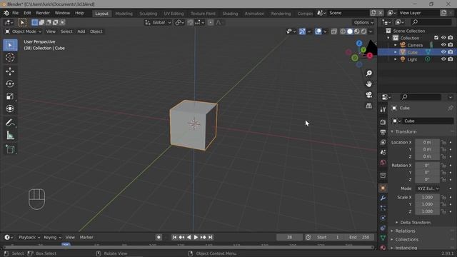 2. Blender. Навигация _ 3D Viewport (Перемещение в 3D)