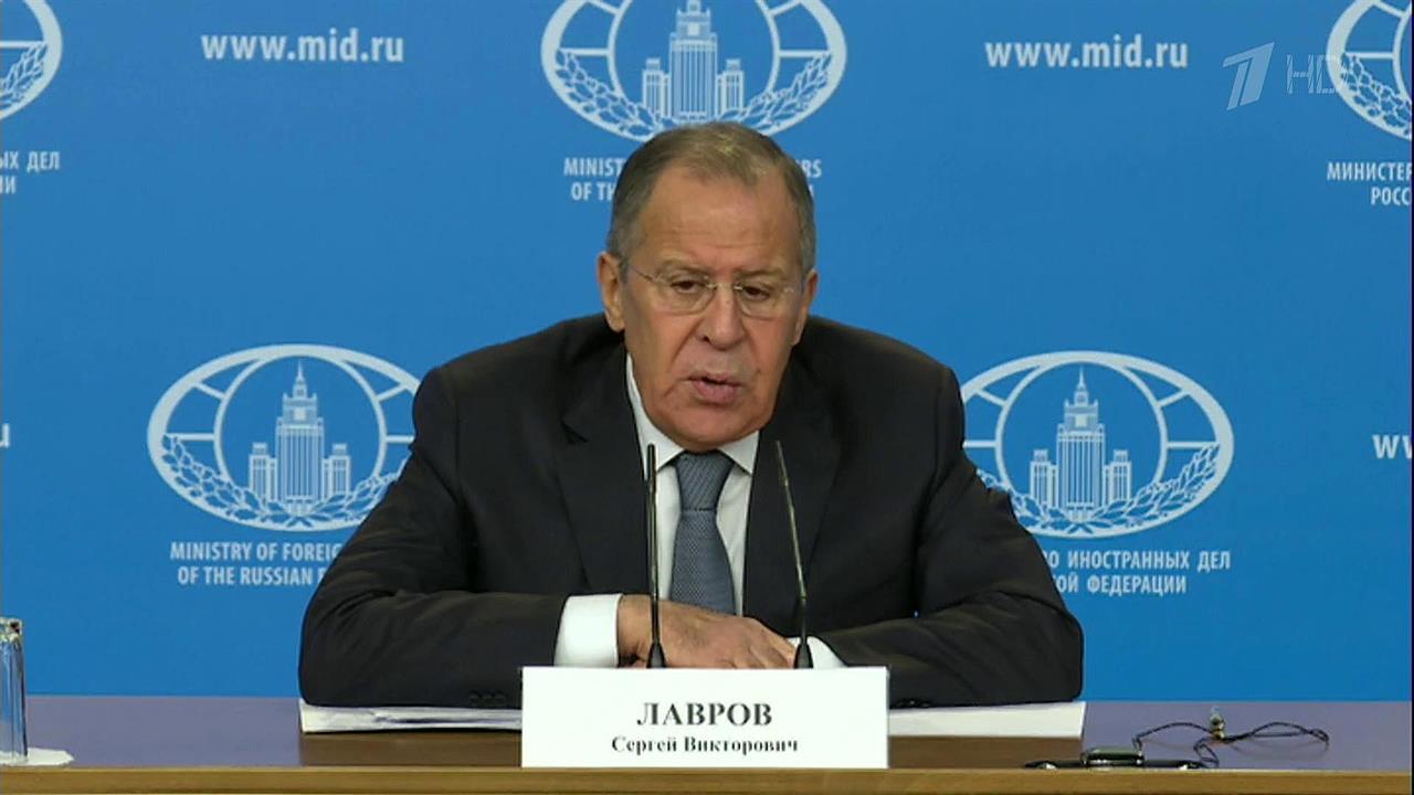 Об отношениях со странами Запада шла речь на больш...есс-конференции главы МИД России Сергея Лаврова